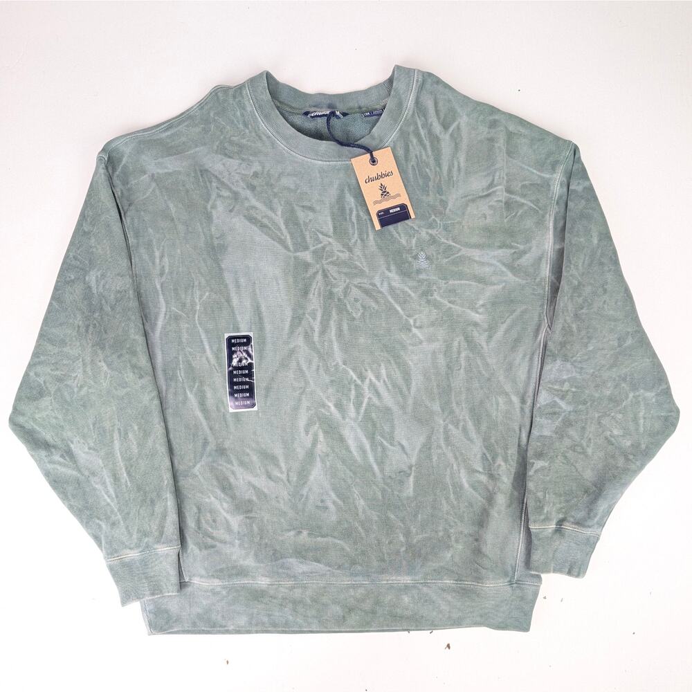 Chubbies Men's Medium Pebble Wash Comfort Crewneck Sweatshirt - The Marshland